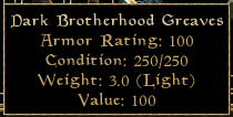 Dark Brotherhood Greaves